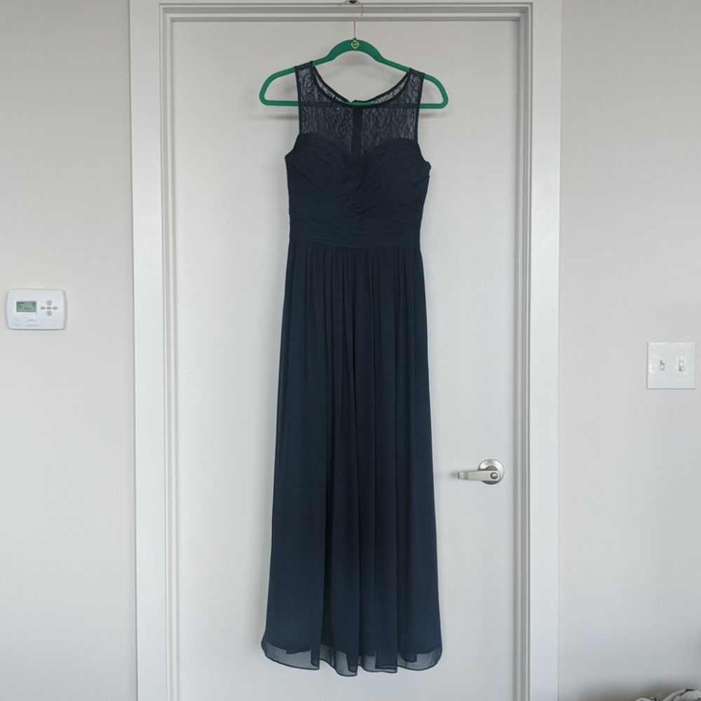 Navy blue bridesmaid dress